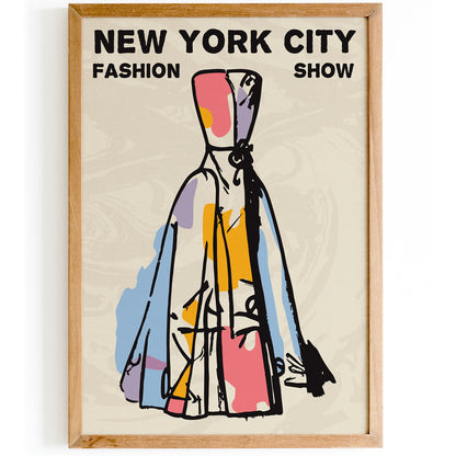 NYC Fashion Dress Poster