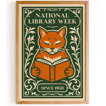 National Library Week Since 1958 Poster
