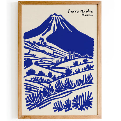 Sierra Madre Poster - Mexico Mountain Landscape Wall Art