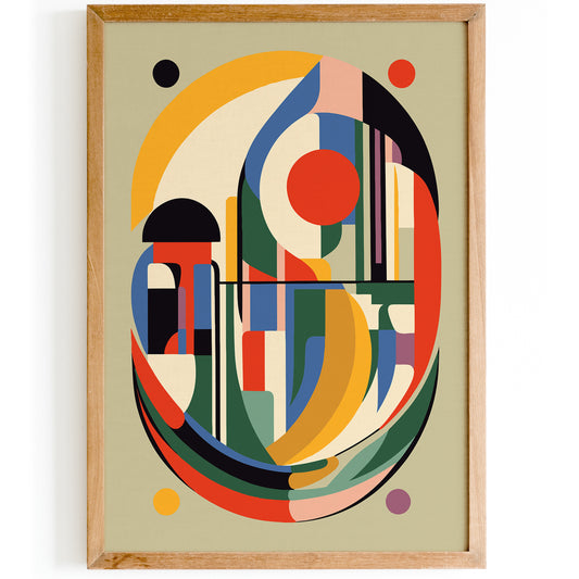 Modern Geometric Abstract Art Print