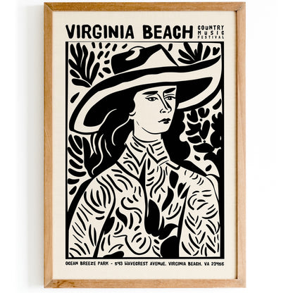 Virginia Beach Country Music Festival Poster