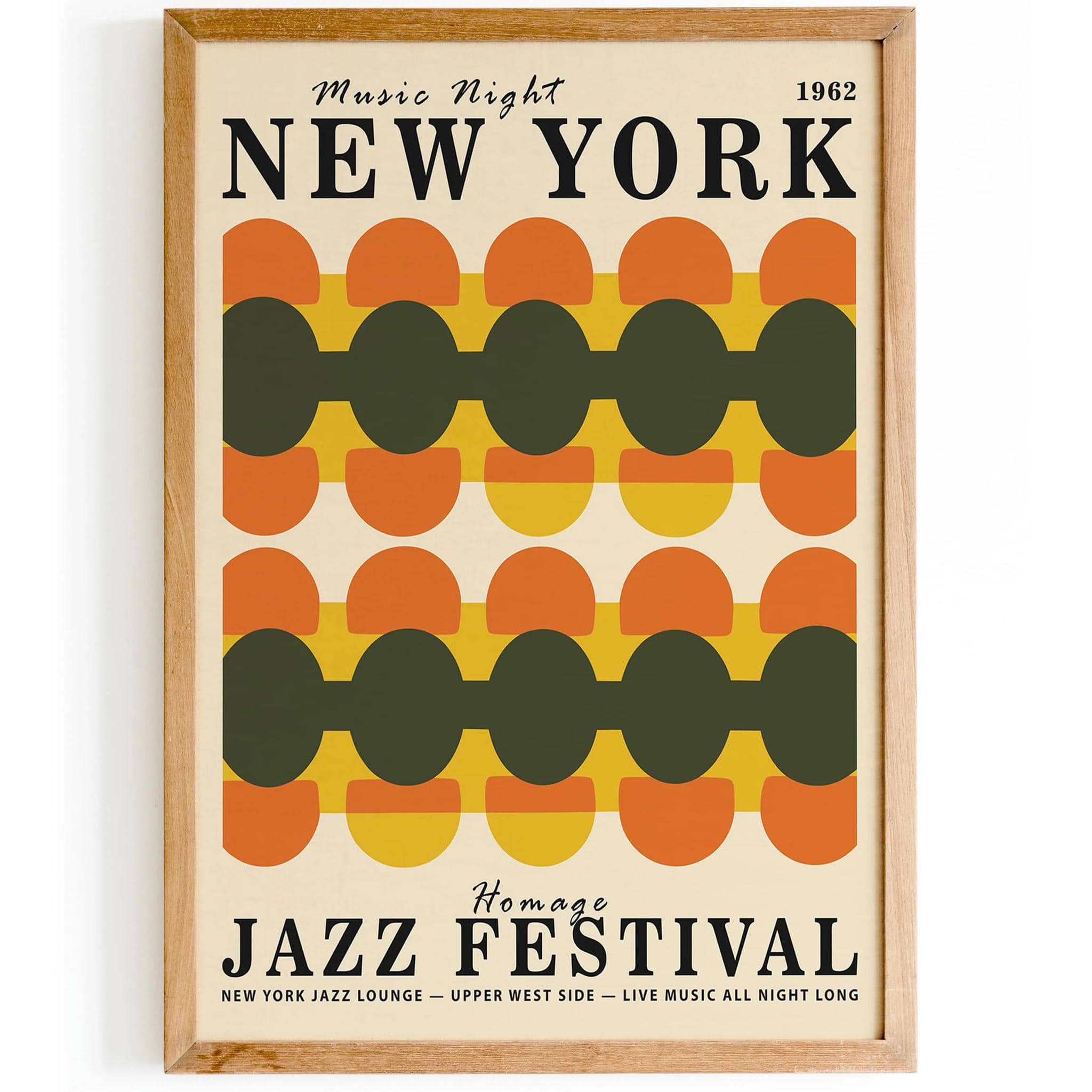 New York Music Night 60s Vibe Poster – HypeSheriff