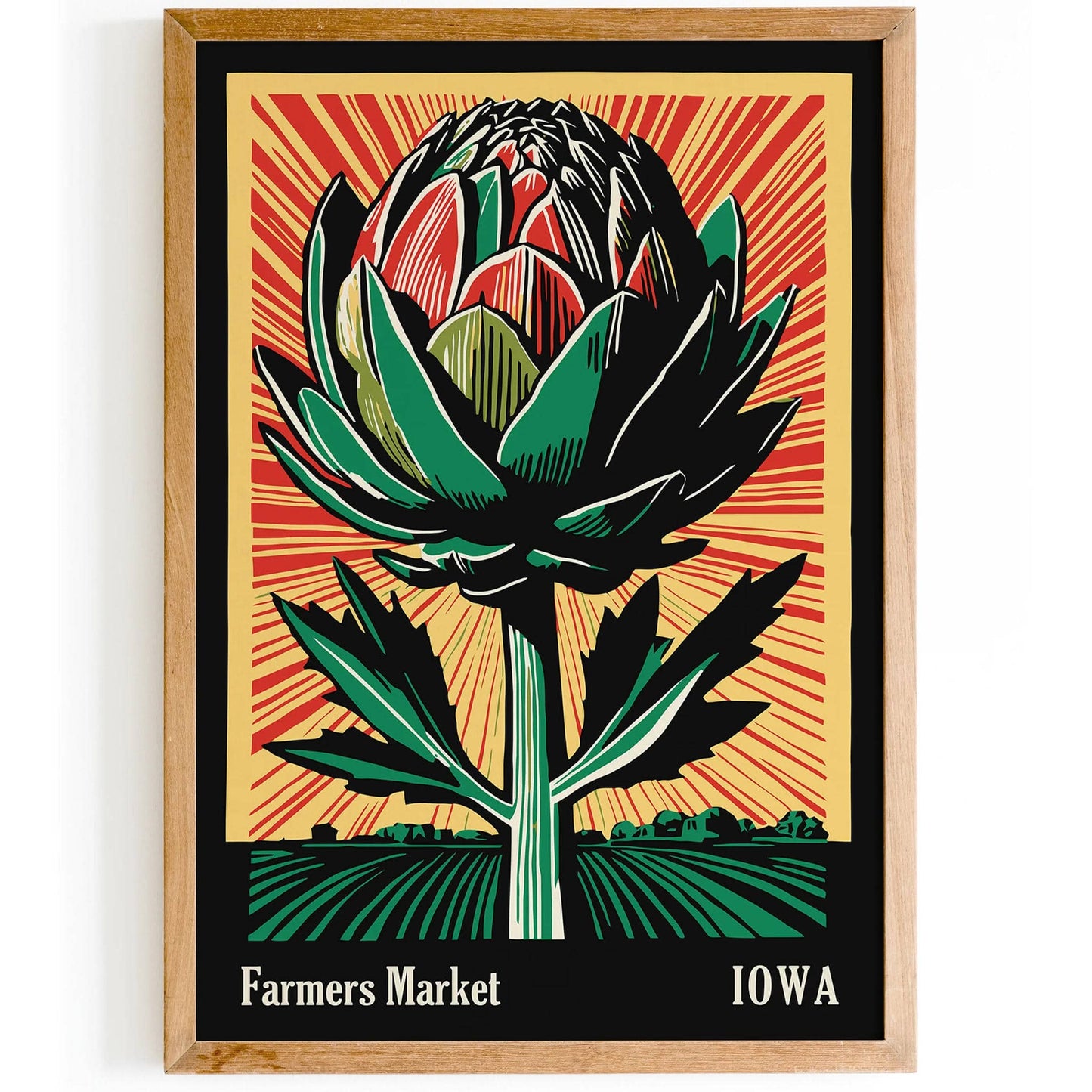 Farmers Market Iowa Poster