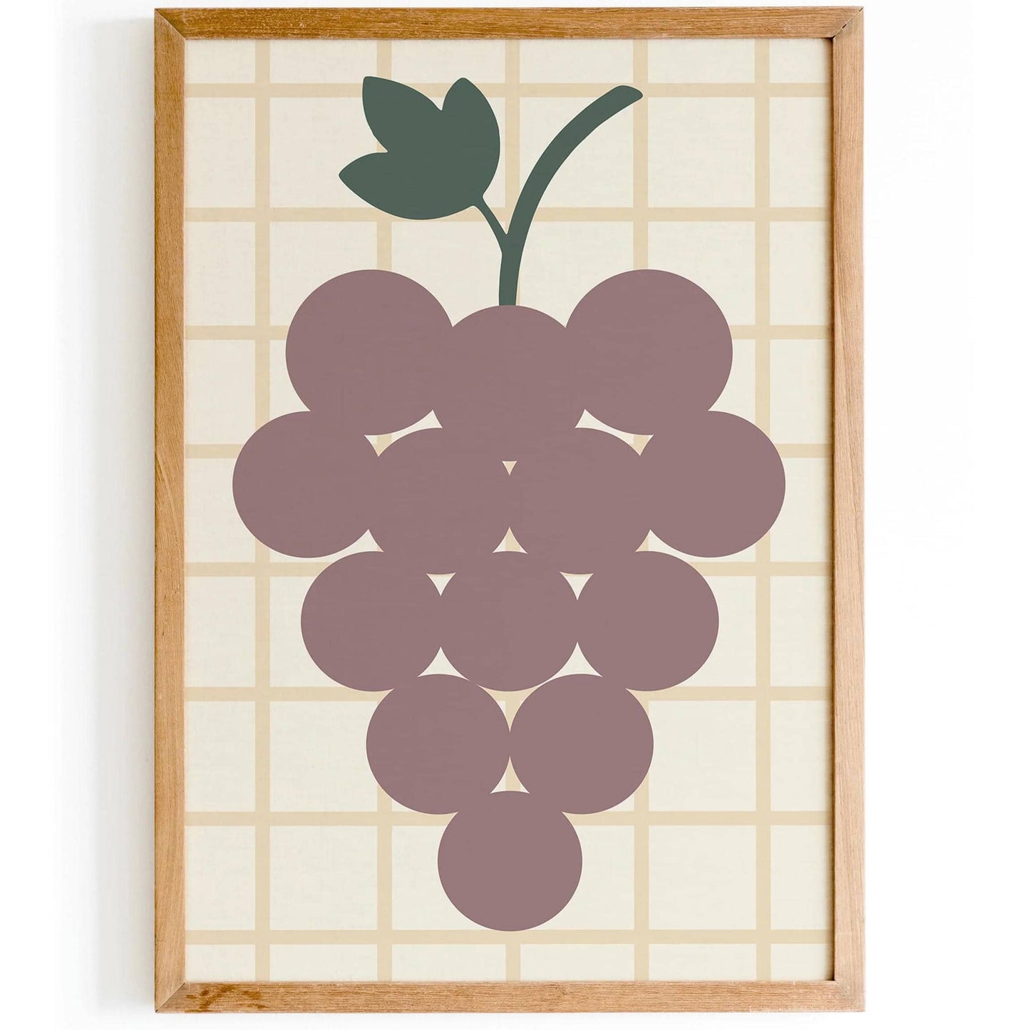Grapes Illustration - Scandinavian Kitchen Wall Art Print