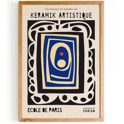 Ceramic Exhibition Abstract Poster