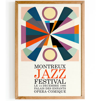 Vintage Montreux Jazz Music Poster