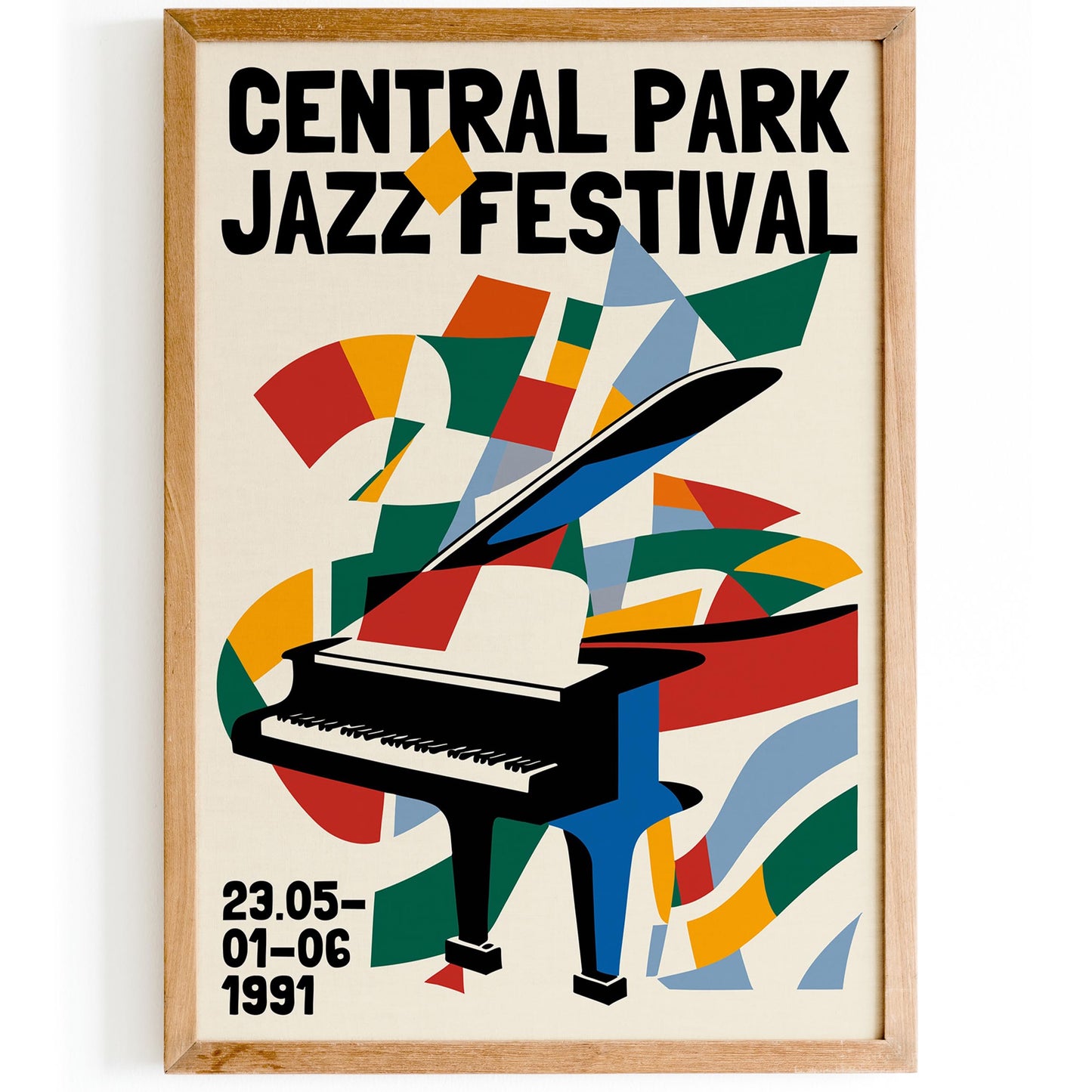 Central Park Jazz Poster