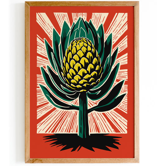 Artichoke Retro Art Print 2024 Edition