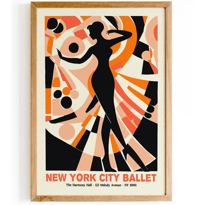 NYC Ballet Retro Wall Art