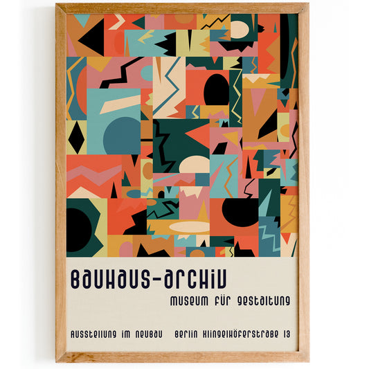 Bauhaus Archiv Retro Exhibition Art Print