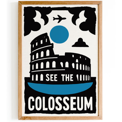Colosseum Travel Poster Print