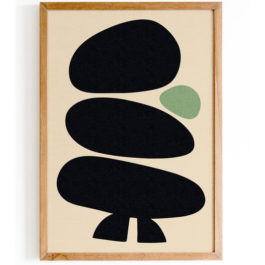 Minimalist Zen Stones Poster