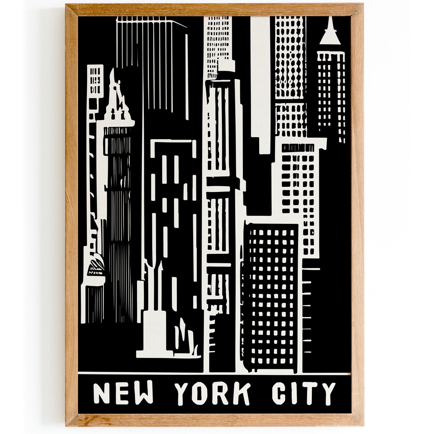 New York City B&W Poster