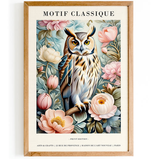 Motif Classique Artistic Owl Poster