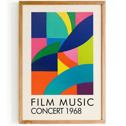 Film Music Concert Colorful Modern Print