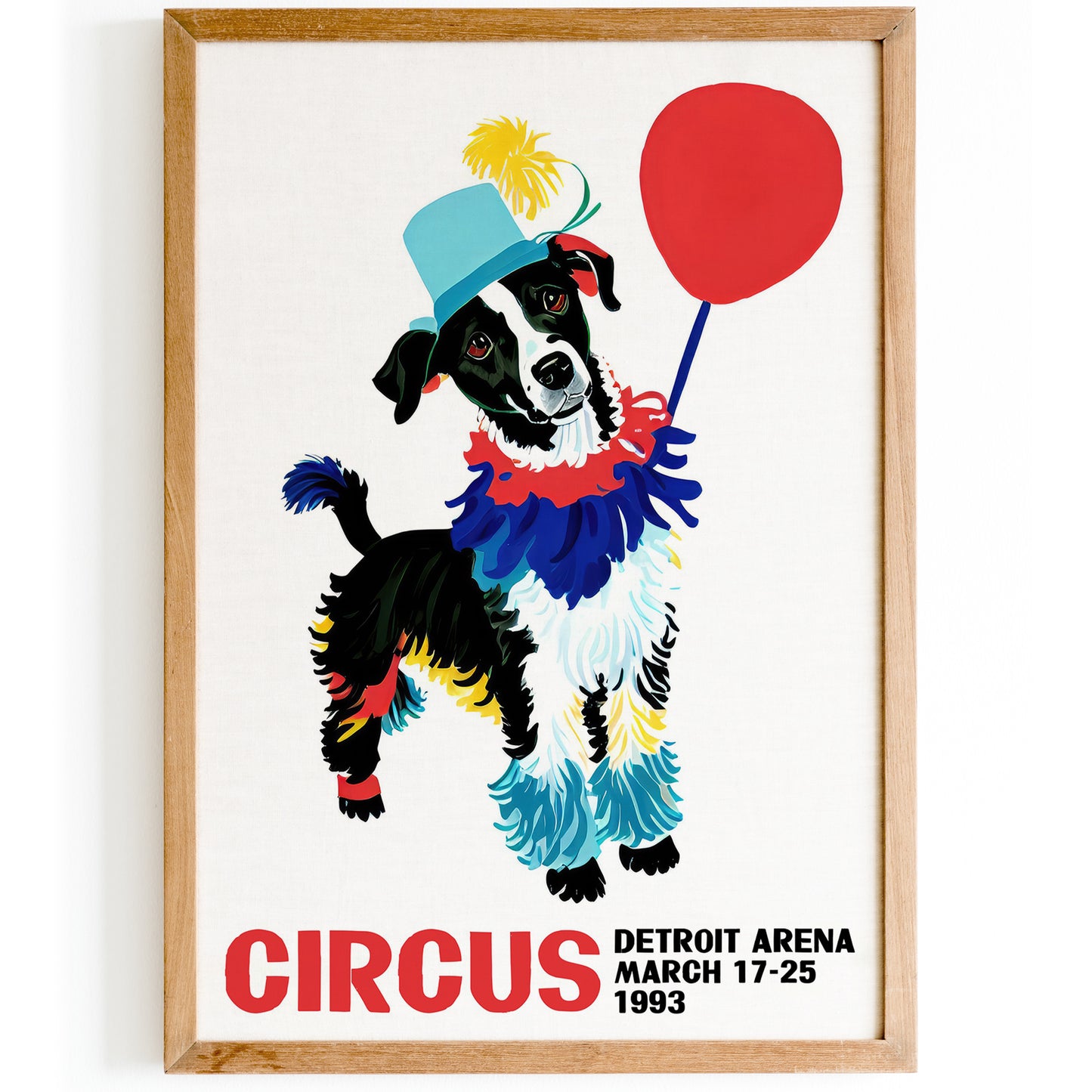 1993 Vintage Circus Poster