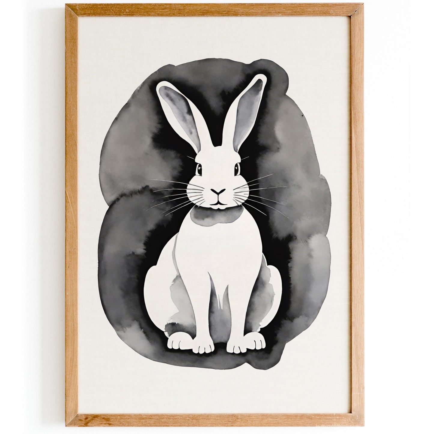 Watercolor Bunny Poster Print