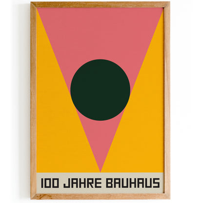 100 JAHRE BAUHAUS geometric poster