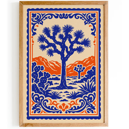 Joshua Tree National Park Palm Springs Travel Poster
