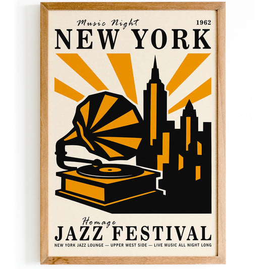 NYC Jazz Music Festival Poster