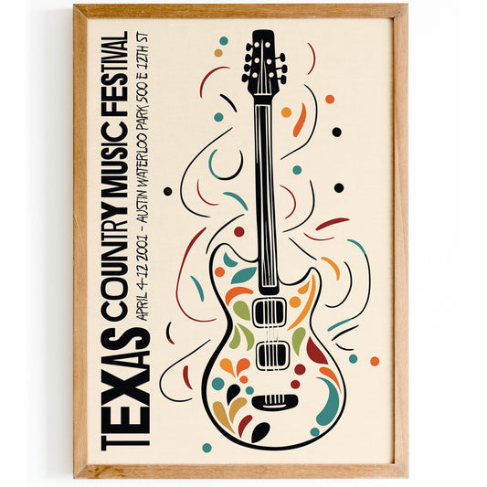 Texas Country Music Festival Poster