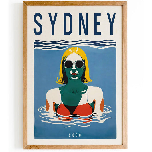 Sydney 2000 Retro Summer Poster