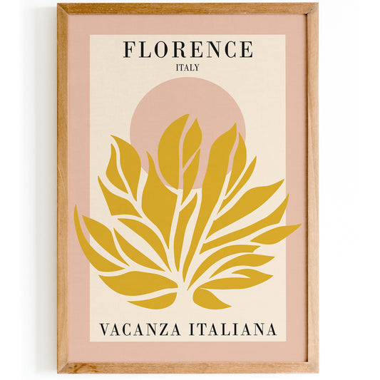 Vacanza Italiana Florence Travel Poster