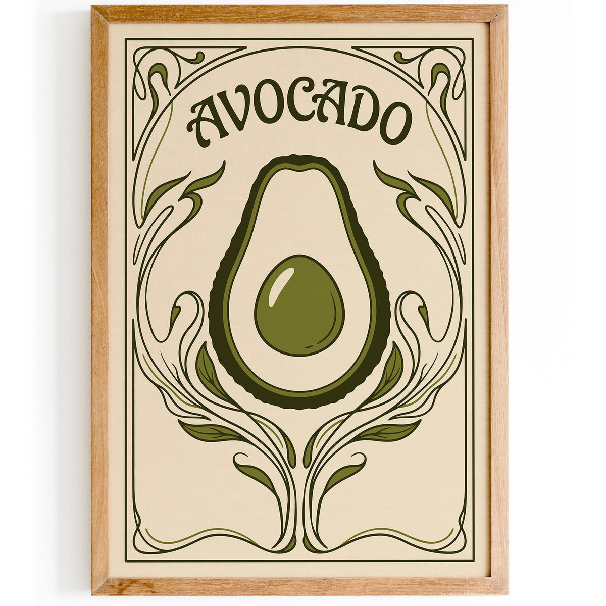 Green Avocado Kitchen Poster