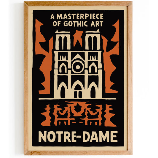 Notre Dame Gothic Art Print