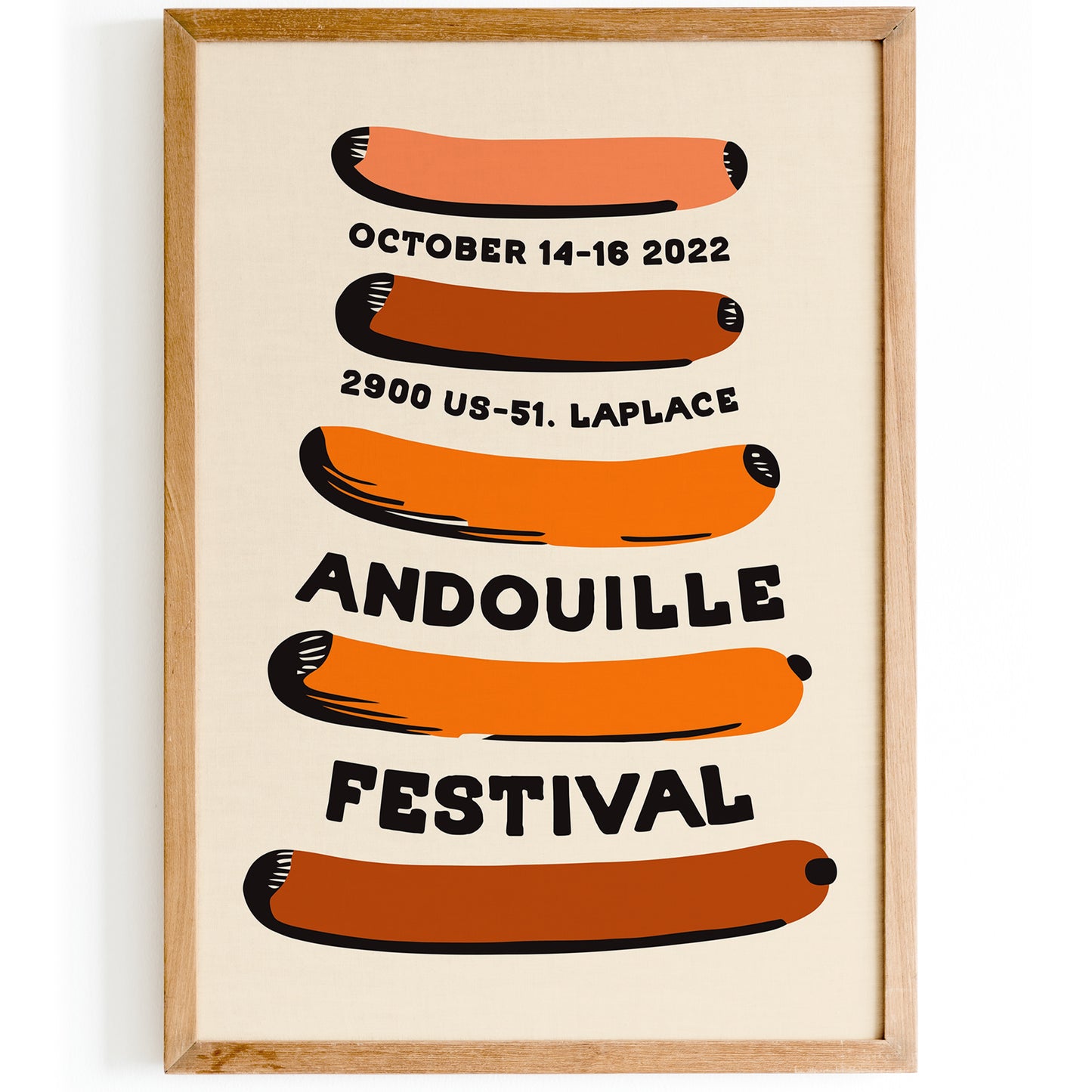 Andouille Sausage Festival 2022 Poster