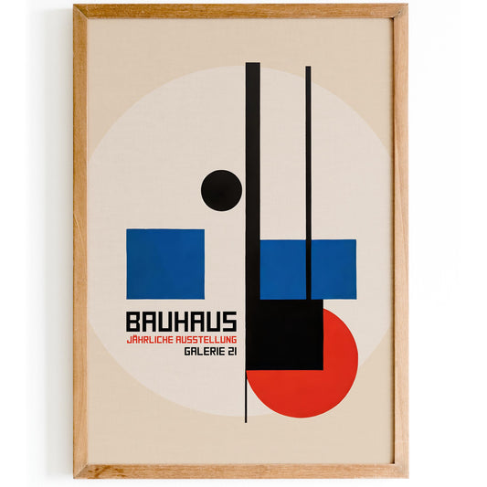 Bauhaus Geometric Design Poster Print