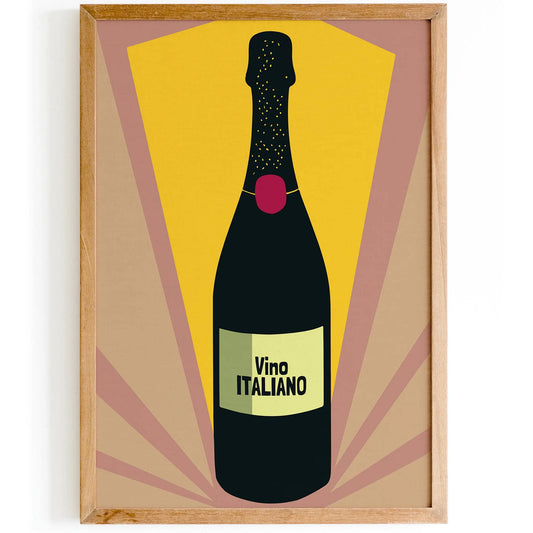 Vino Italiano - Vintage Italian Wine Poster - HypeSheriff