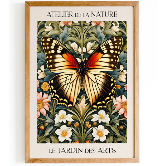 Victorian Butterfly Farmhouse Kitchen Art Print