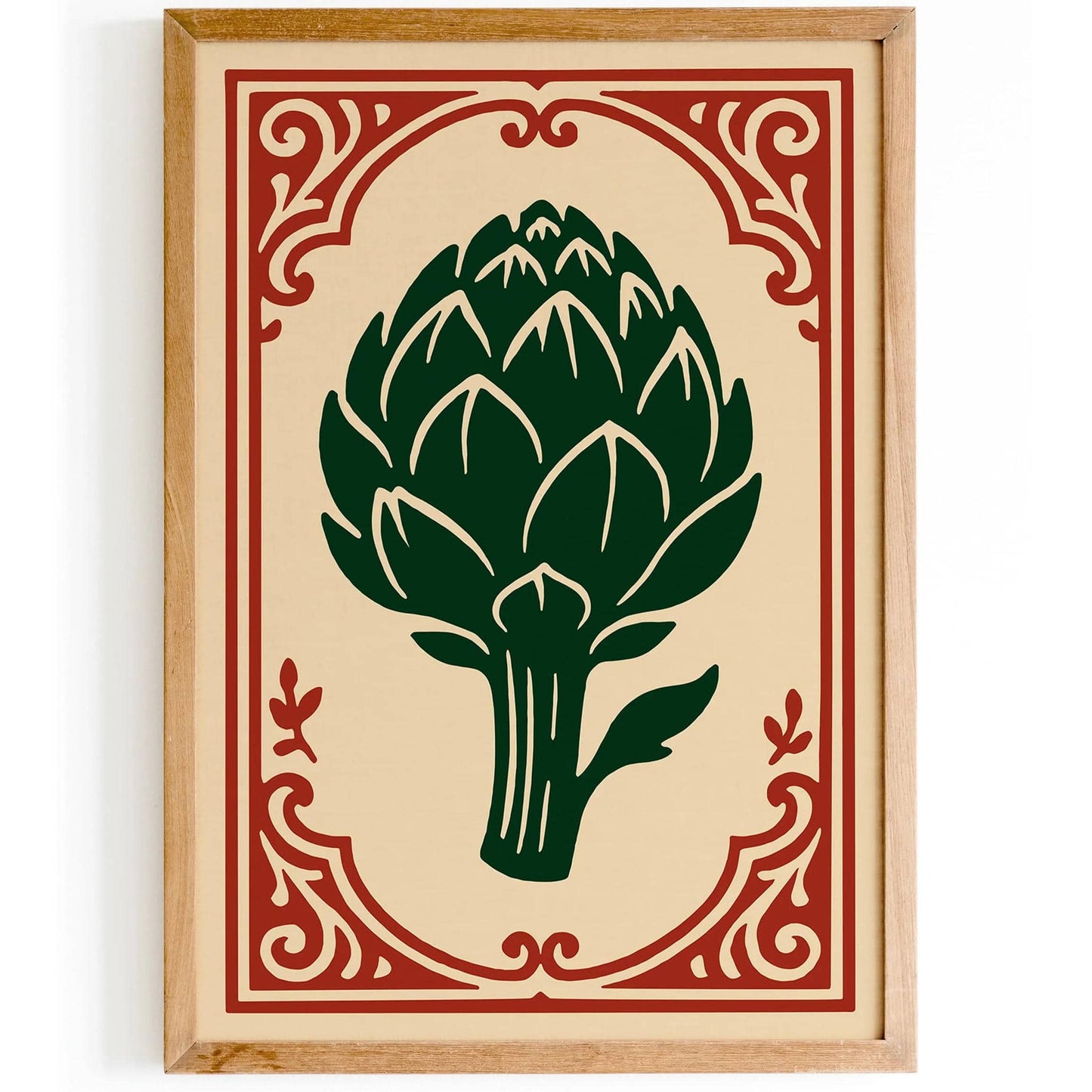 Rococo Artichoke Print - American Kitchen Wall Art