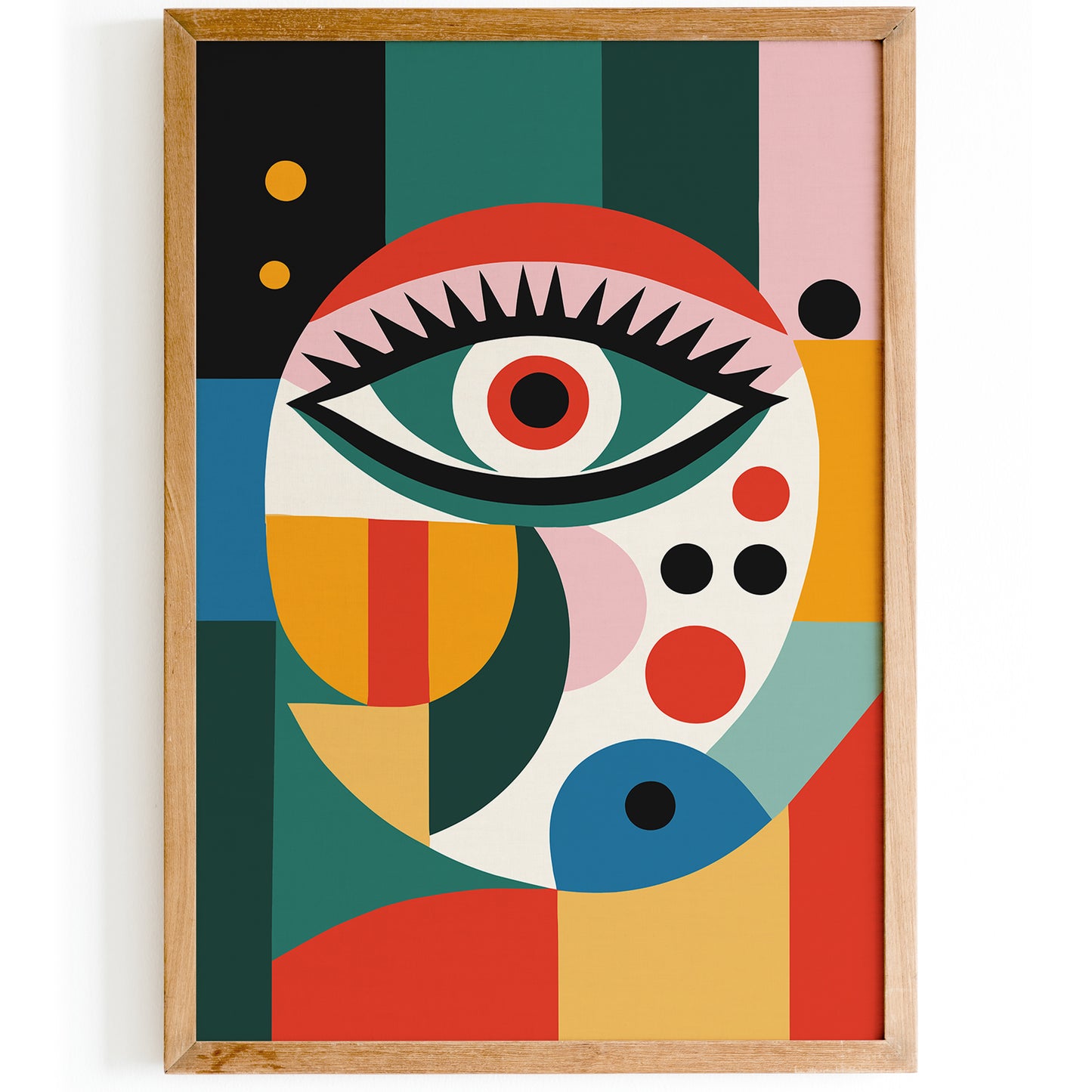 Colorful Geometric Eye Poster