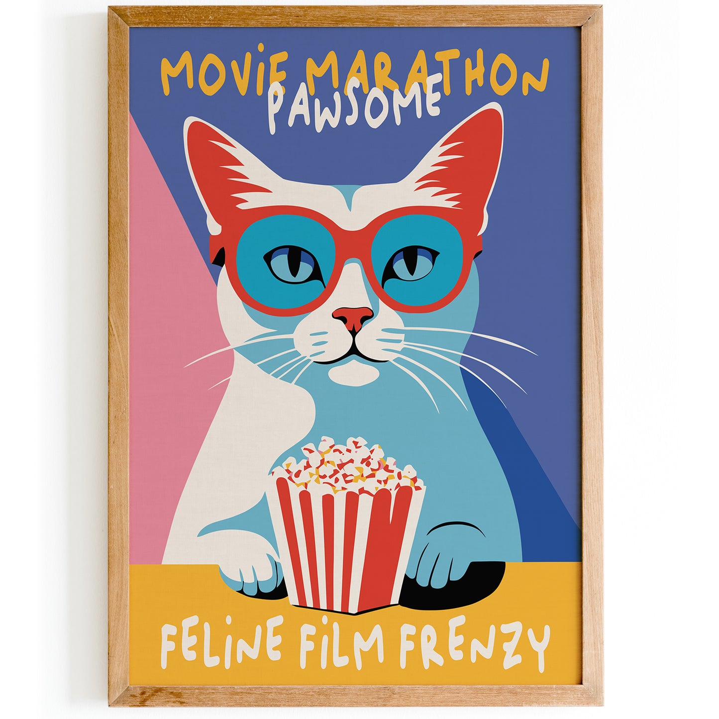 Pawsome Movie Marathon, Kids Room Art Print