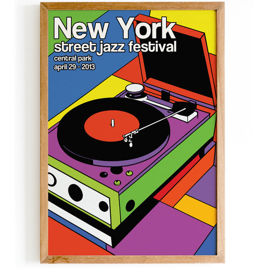 New York Street Jazz Festival Poster