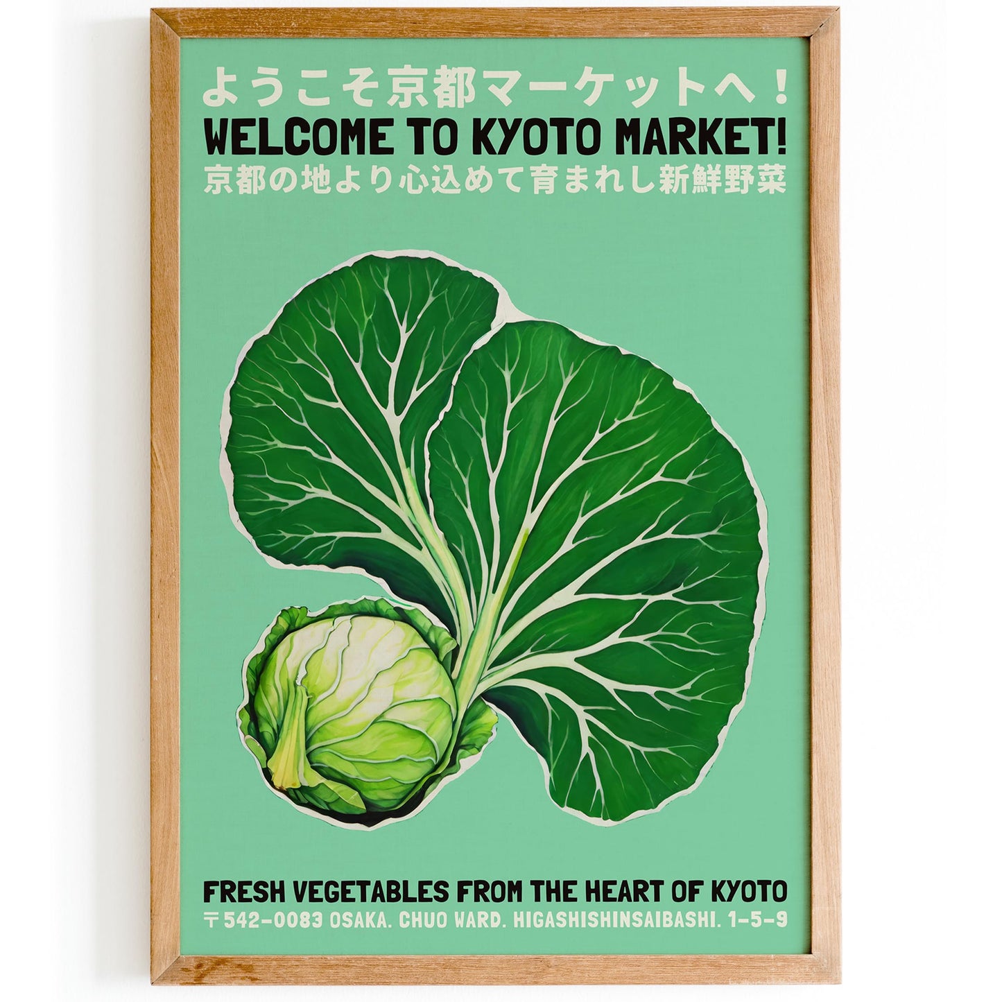 Kyoto Vegetable Art – Japanese Market Poster
