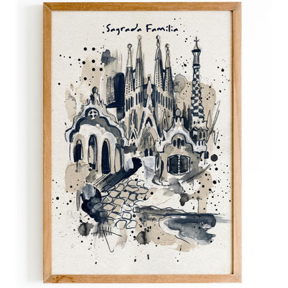 Sagrada Familia Barcelona Poster