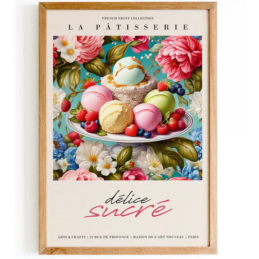 Nostalgic French Delights: Victorian Patisserie Print