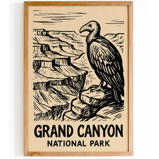 Grand Canyon National Park Travel Poster