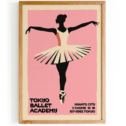 Tokyo Ballet Retro Poster Print