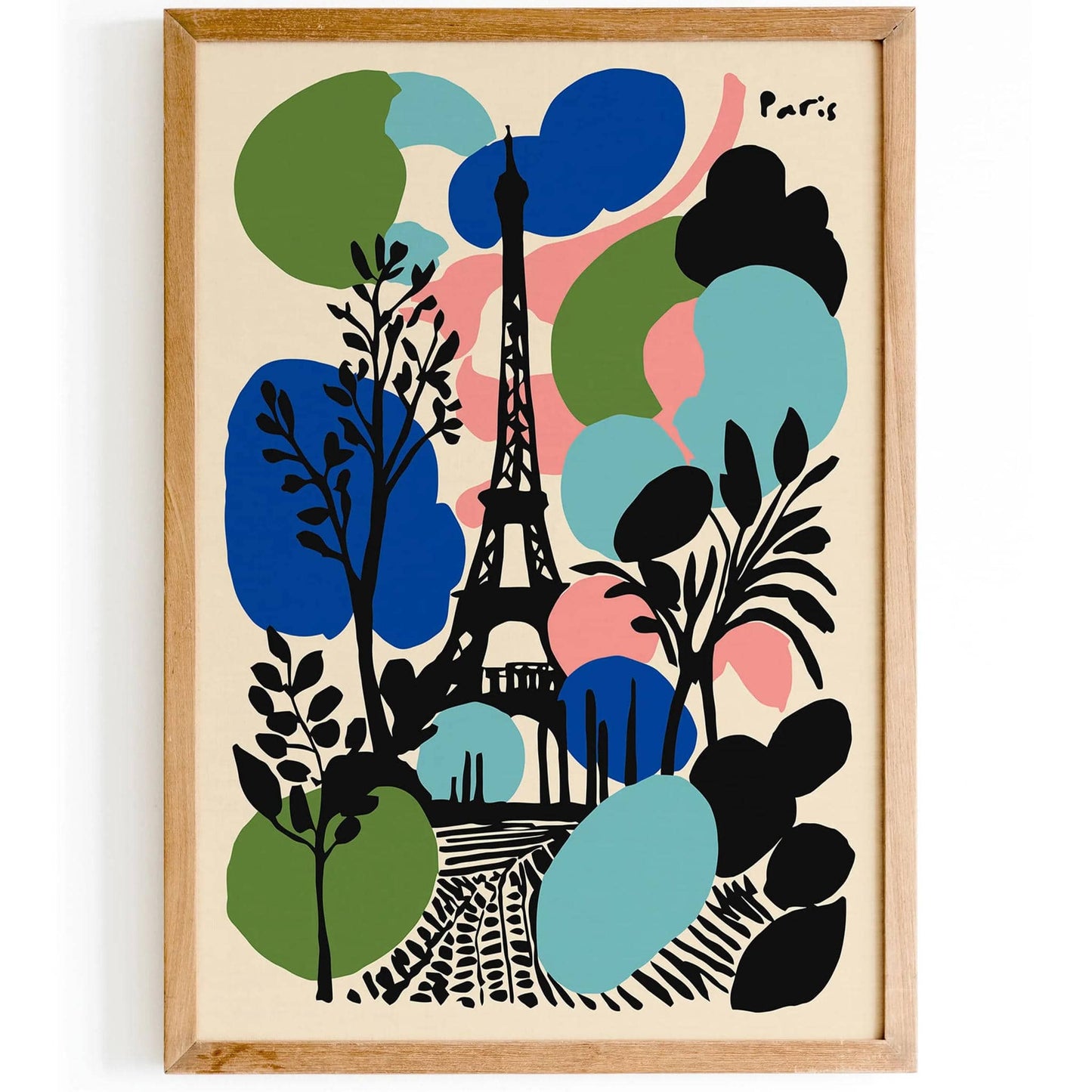 Eclectic Paris Eiffel Tower Poster
