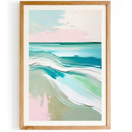 Ethereal Waves: Abstract Painting Print for Your Space