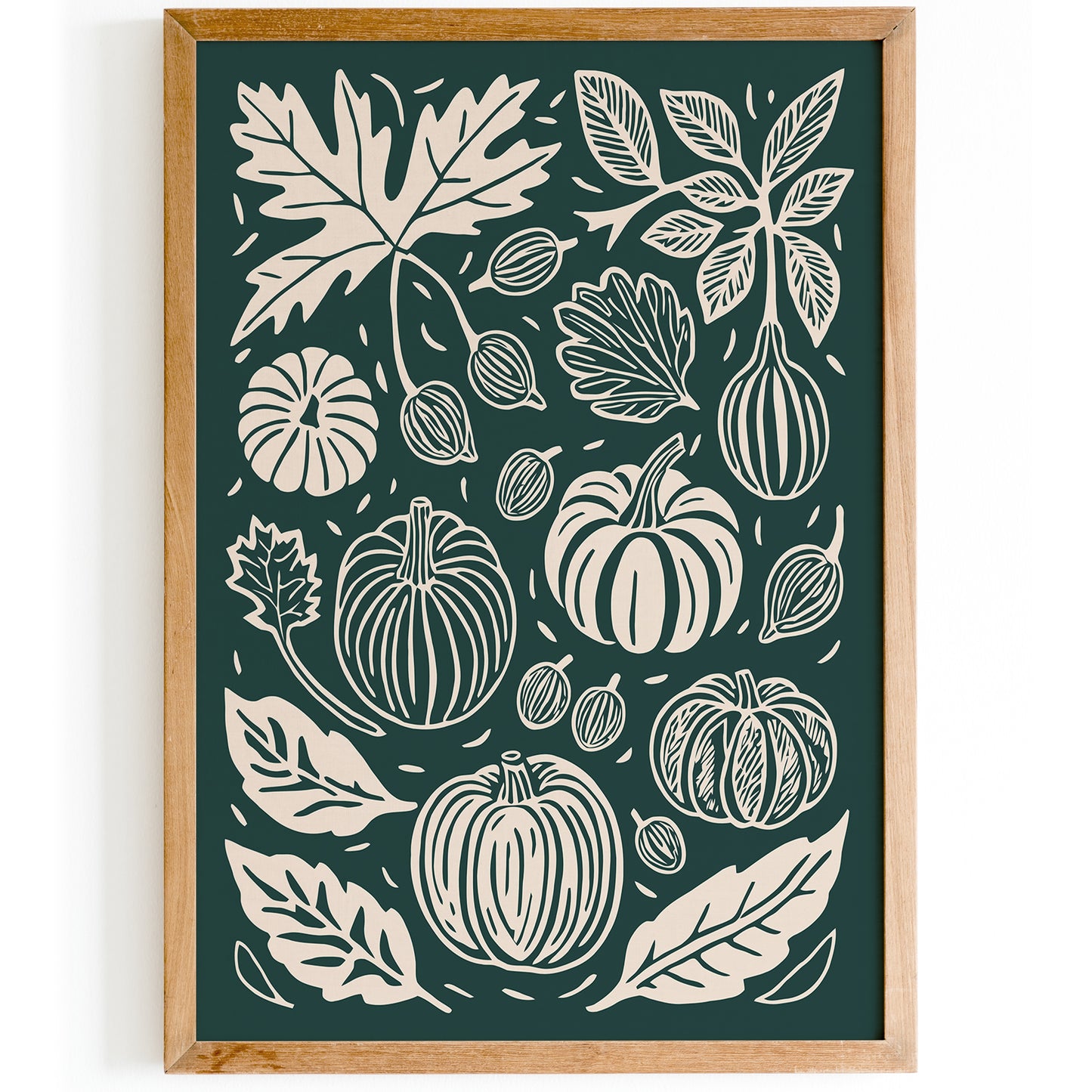 Pumpkins Fall Kitchen Wall Art