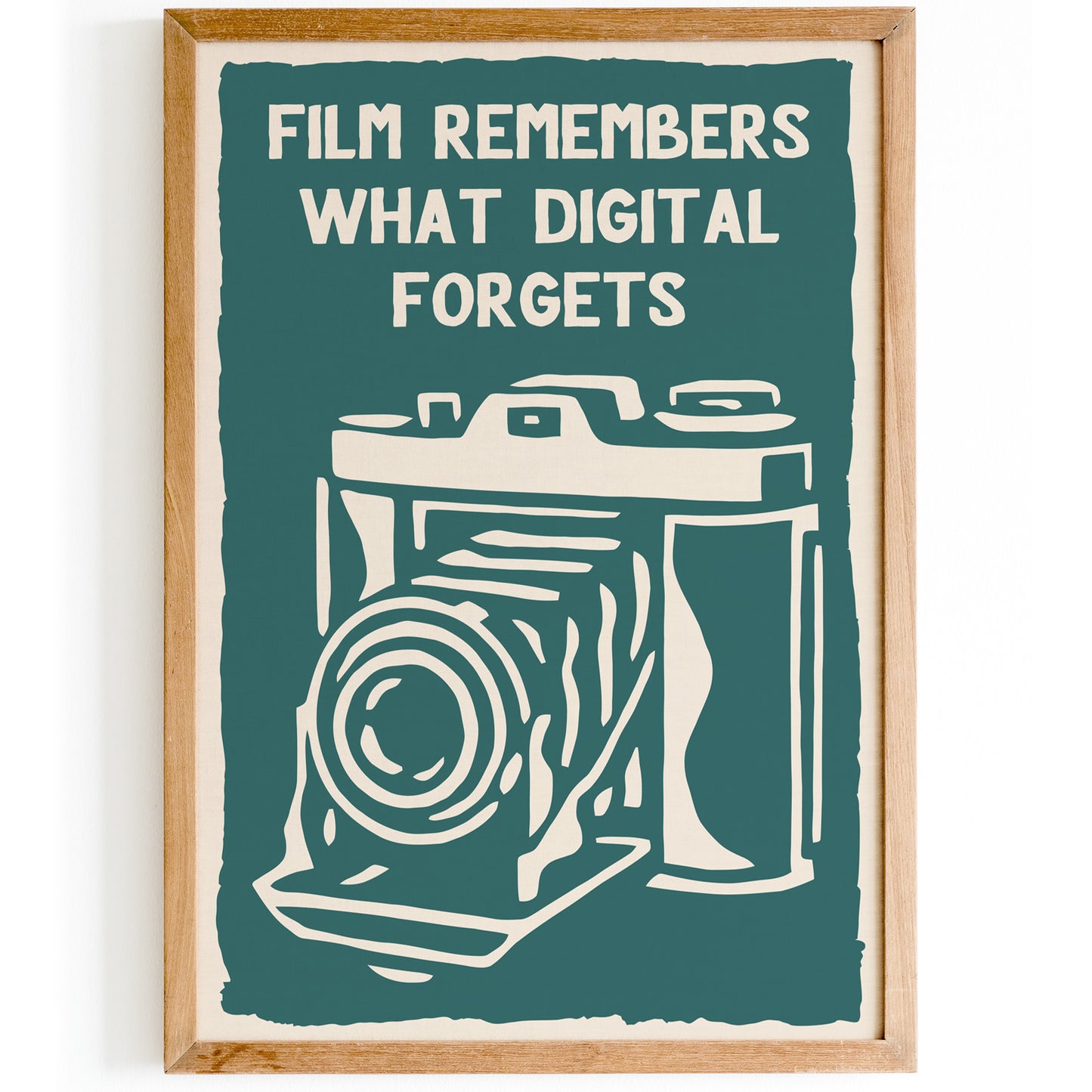 Film Remembers Vintage Camera Poster