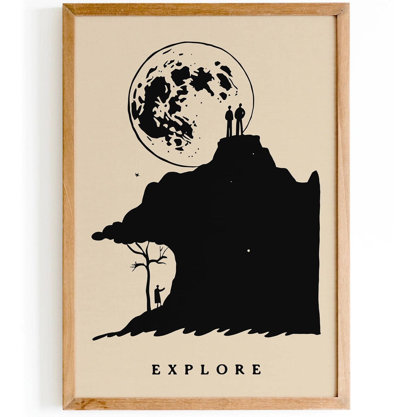 Explore Minimalist Space Art Print 2025