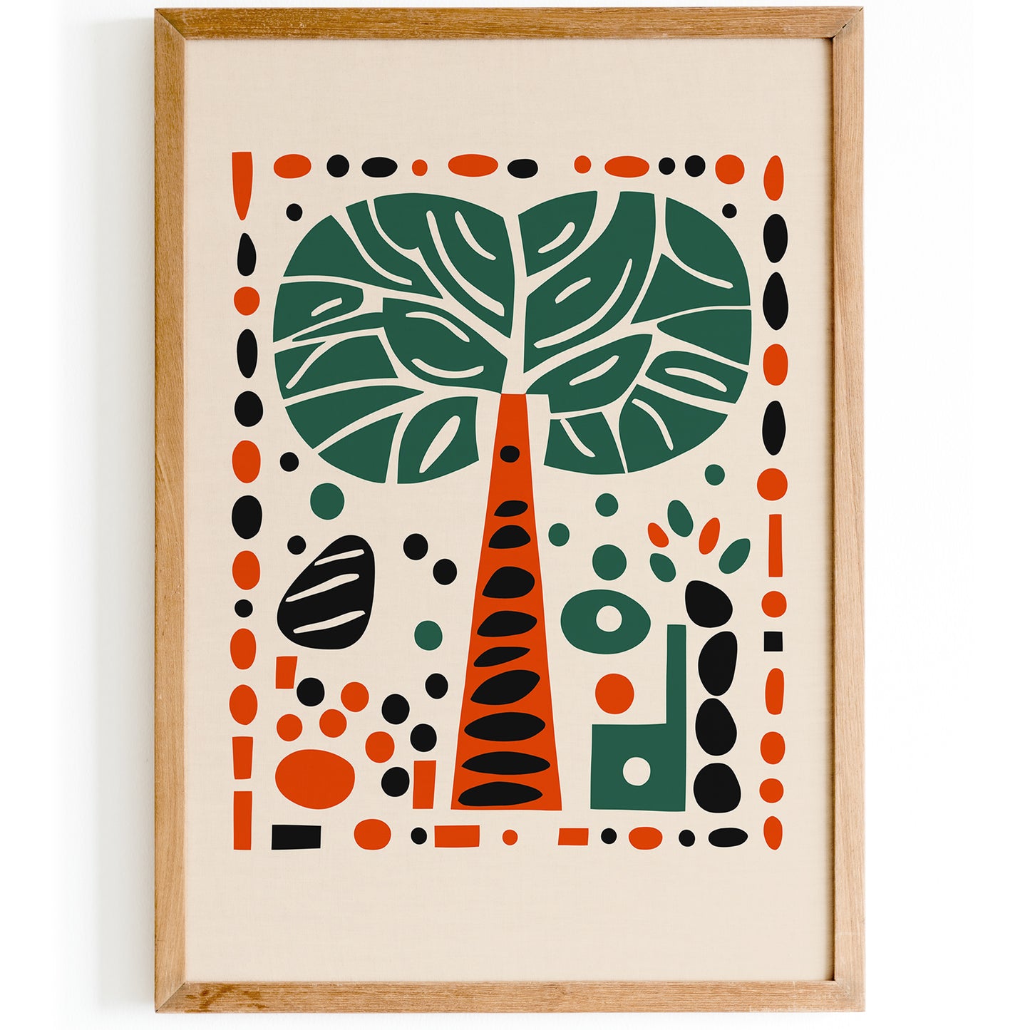 Abstract Mid Century Tree Art Print