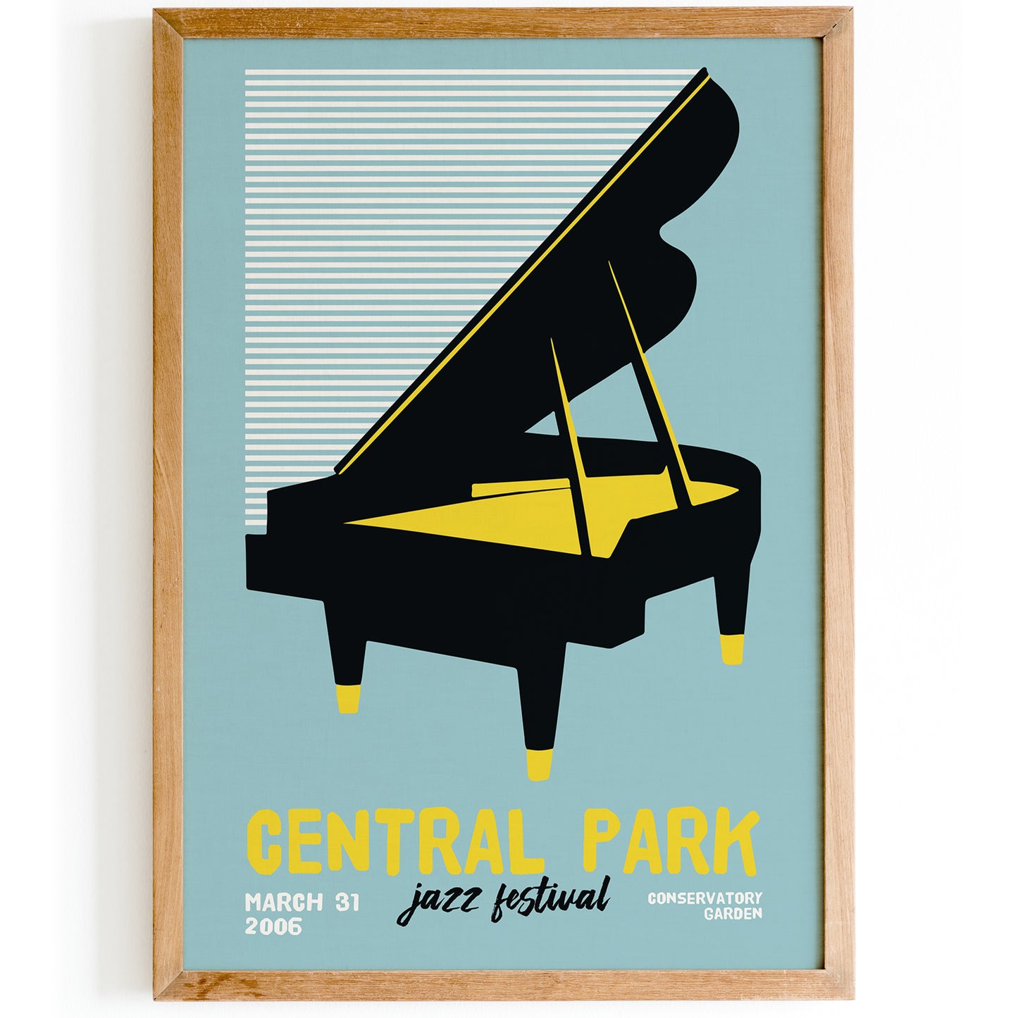 Central Park Jazz Festival 2006 Retro Poster