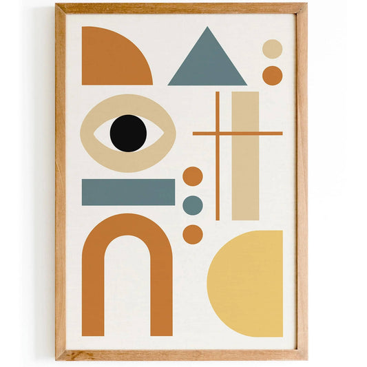 Modern Minimalist Art Print, Neutral Home Decor